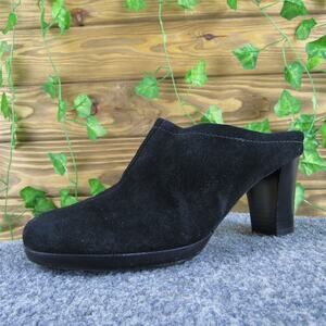 La Canadienne Women's‎ 22105 Mule Black Suede Pump 8 Medium Gently Used 2025